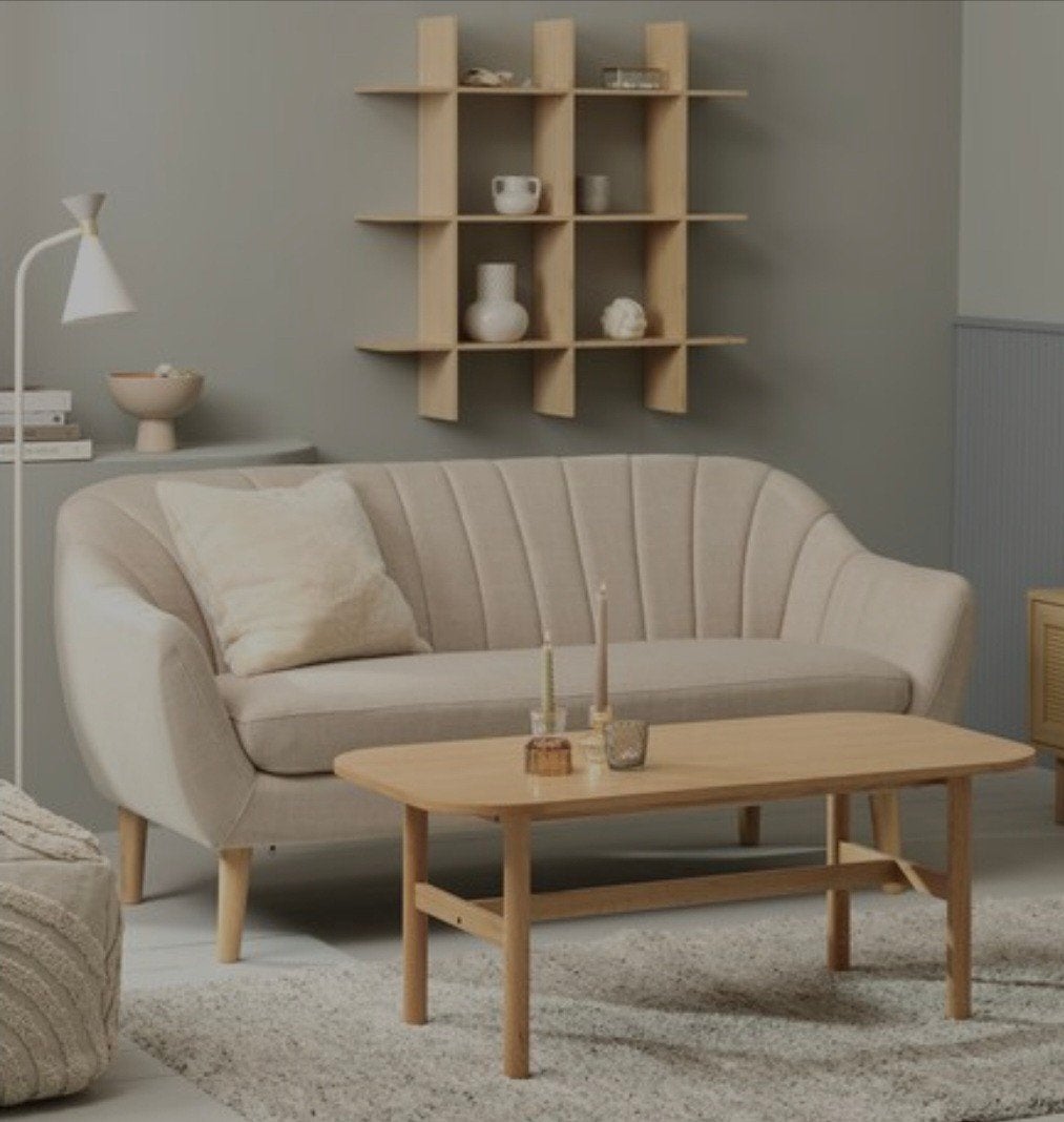 2,5-zitsbank in stof EGEDAL, Ophalen, Modern, Scandinavisch, 150 tot 200 cm, Tweepersoons