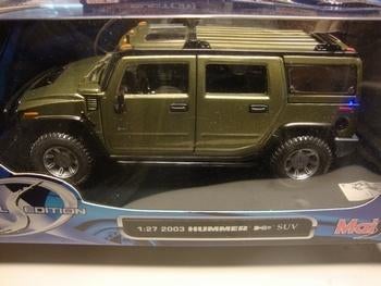 Maisto 2003 Hummer H2 SUV, schaal 1:27, Hobby en Vrije tijd, Modelauto's | 1:24, Nieuw, Auto, Maisto, Ophalen of Verzenden