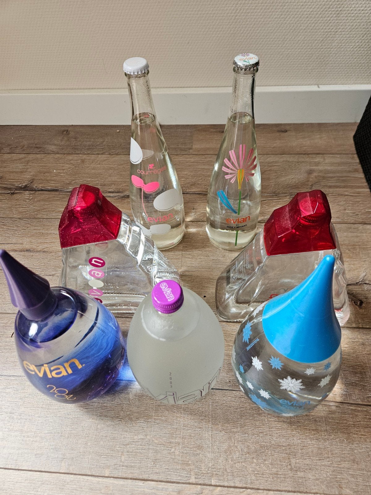 Evian Designer Collectie Flessen - Zeldzaam, Ophalen of Verzenden, Nieuw