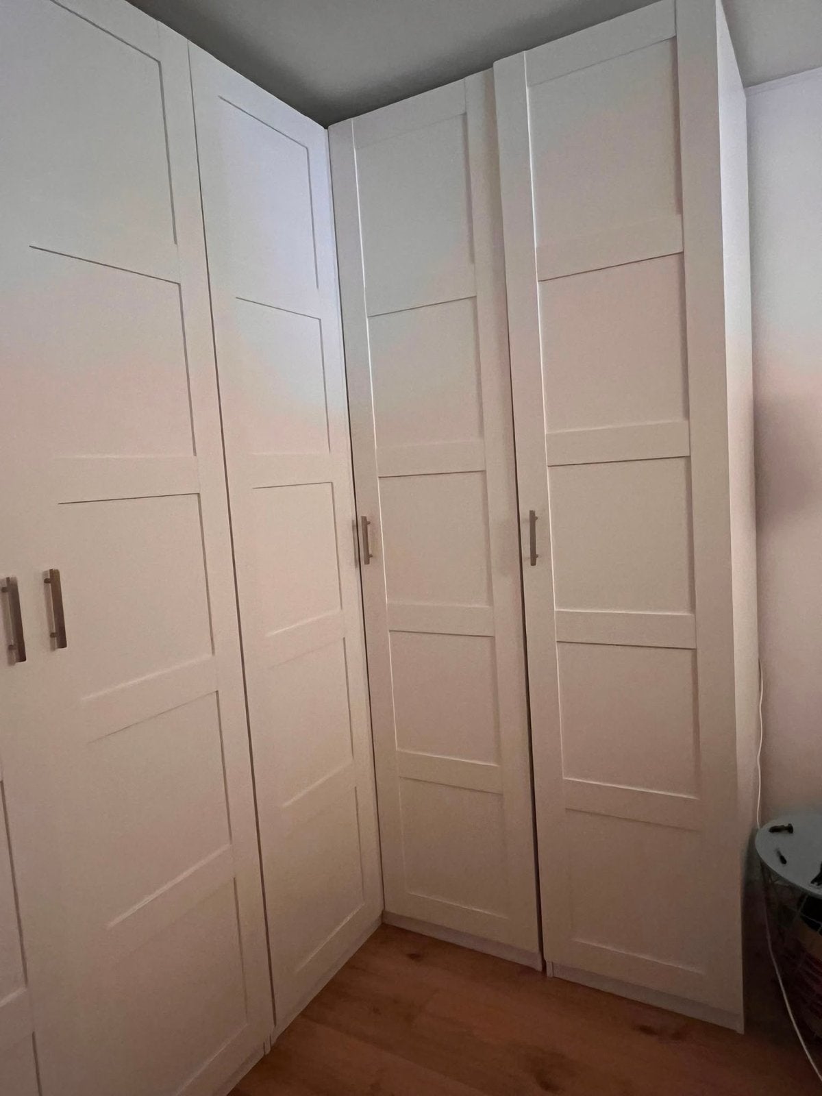 IKEA Pax hoekkast met verlichting en extra kast, Huis en Inrichting, Kasten | Kledingkasten, Ophalen, Gebruikt, 100 tot 150 cm