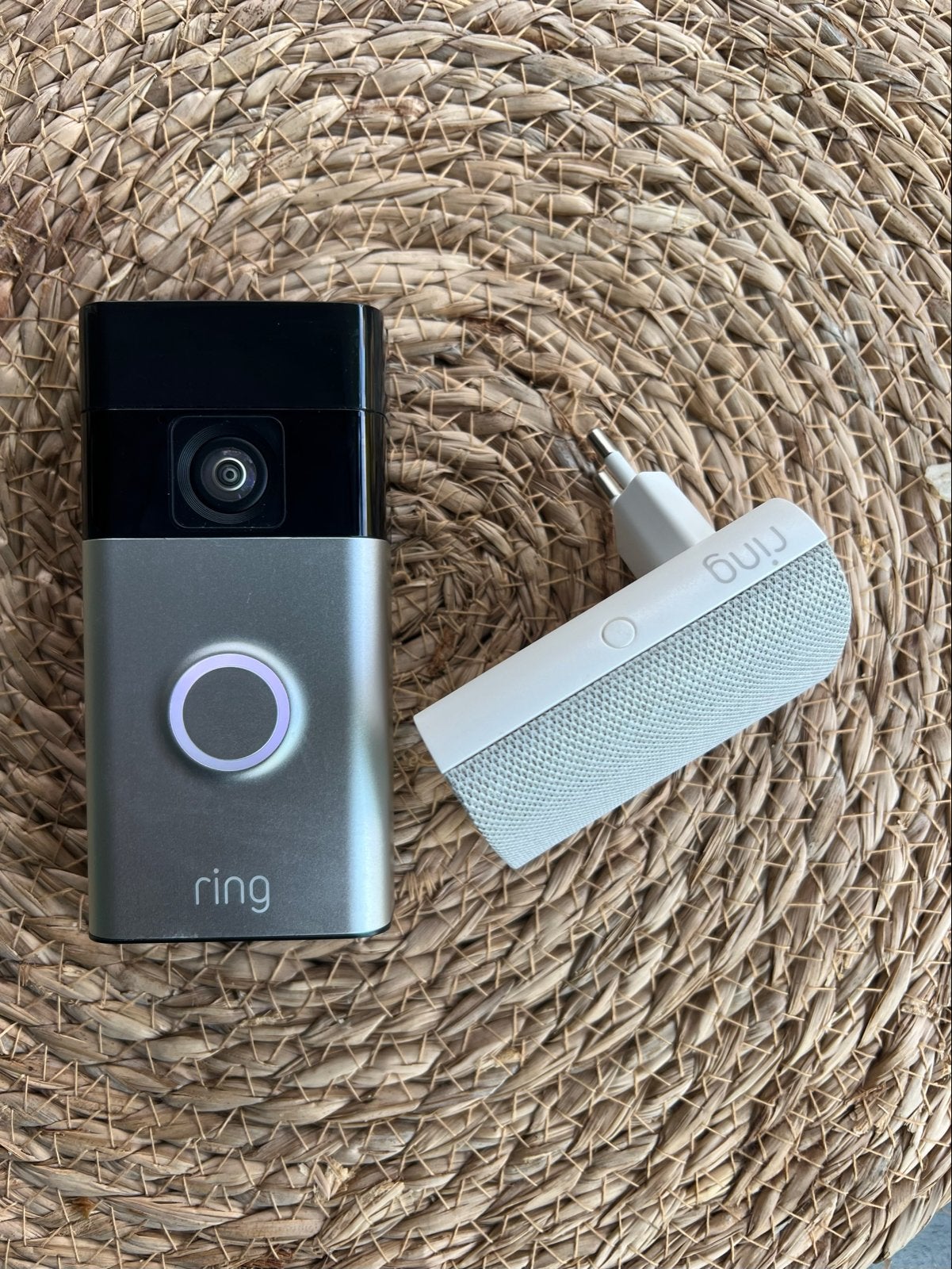 Ring Battery Doorbell (5F97F2) met Chime (3e gen), Huis en Inrichting, Ophalen of Verzenden, Bewegingsdetectiesensor, Gebruikt