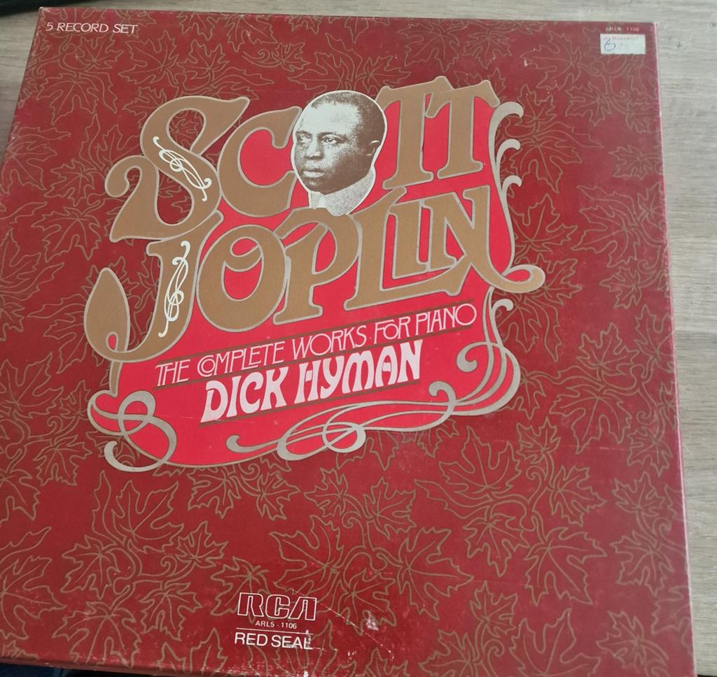Jazz 5x lp Dick Hyman  Scott Joplin Complete Works For Piano, Ophalen of Verzenden, Zo goed als nieuw, 12 inch, Jazz
