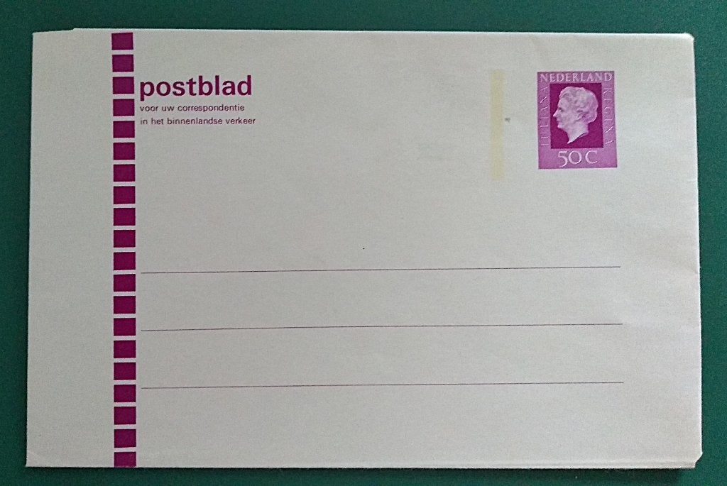 Postblad Koningin Juliana 50 cent G.24 1976 ongebruikt, Verzenden, Briefkaart