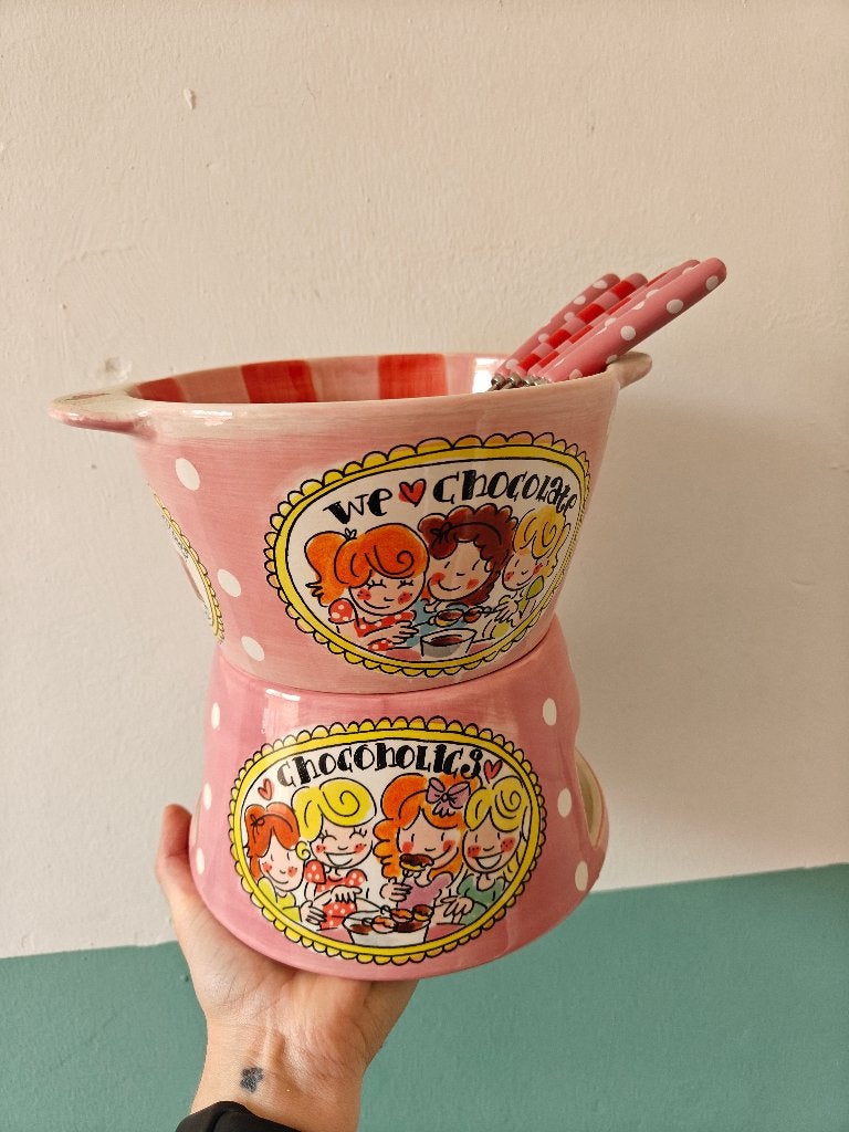 Chocoladefondueset Blond Amsterdam, Ophalen, Nieuw, Waxinelicht, Fondueset