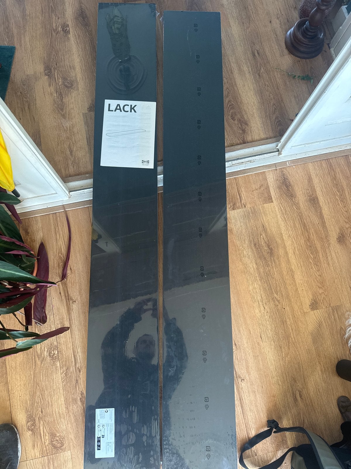 Nieuwe IKEA LACK wandplanken - Zwart (2 stuks), Ophalen of Verzenden, Nieuw