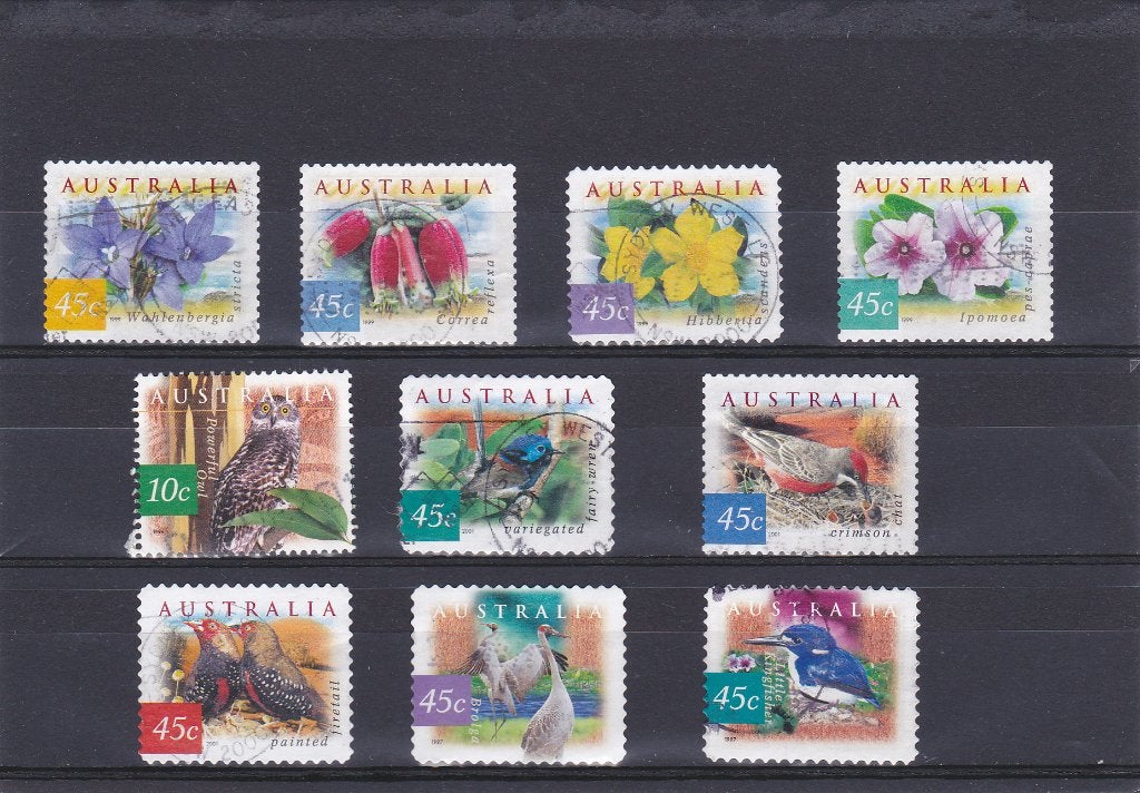 Postzegels uit Australia, Verzenden, Gestempeld