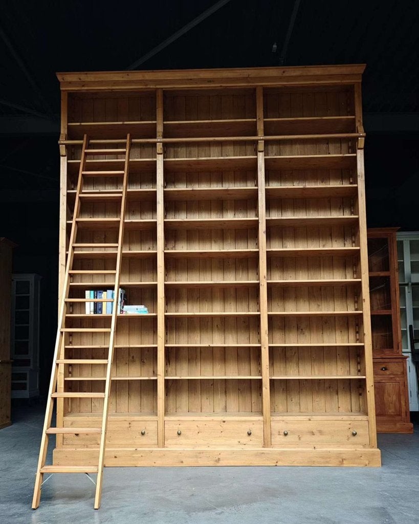 Monumentale handgemaakte bibliotheekkast Du Sjon Amersfoort, Gebruikt, -, 200 cm of meer, -