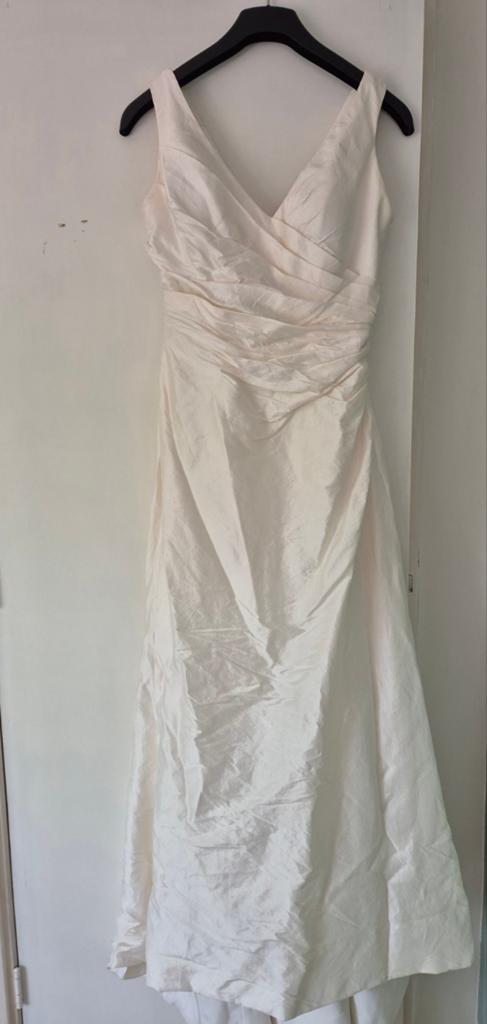 Parelmoer trouwjurk (USA size 10), Kleding | Dames, Trouwkleding en Trouwaccessoires, Ophalen of Verzenden, Gedragen, Wit, Trouwjurk