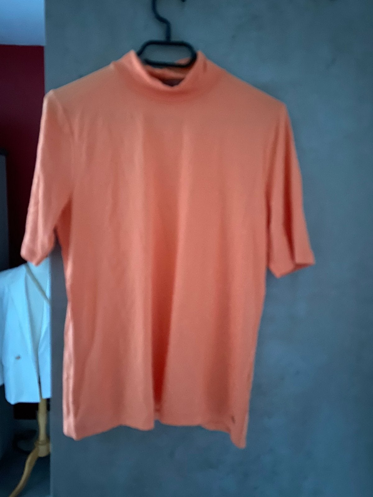 Shirt met col, Maat 42/44 (L), Oranje, Ophalen of Verzenden, Zo goed als nieuw