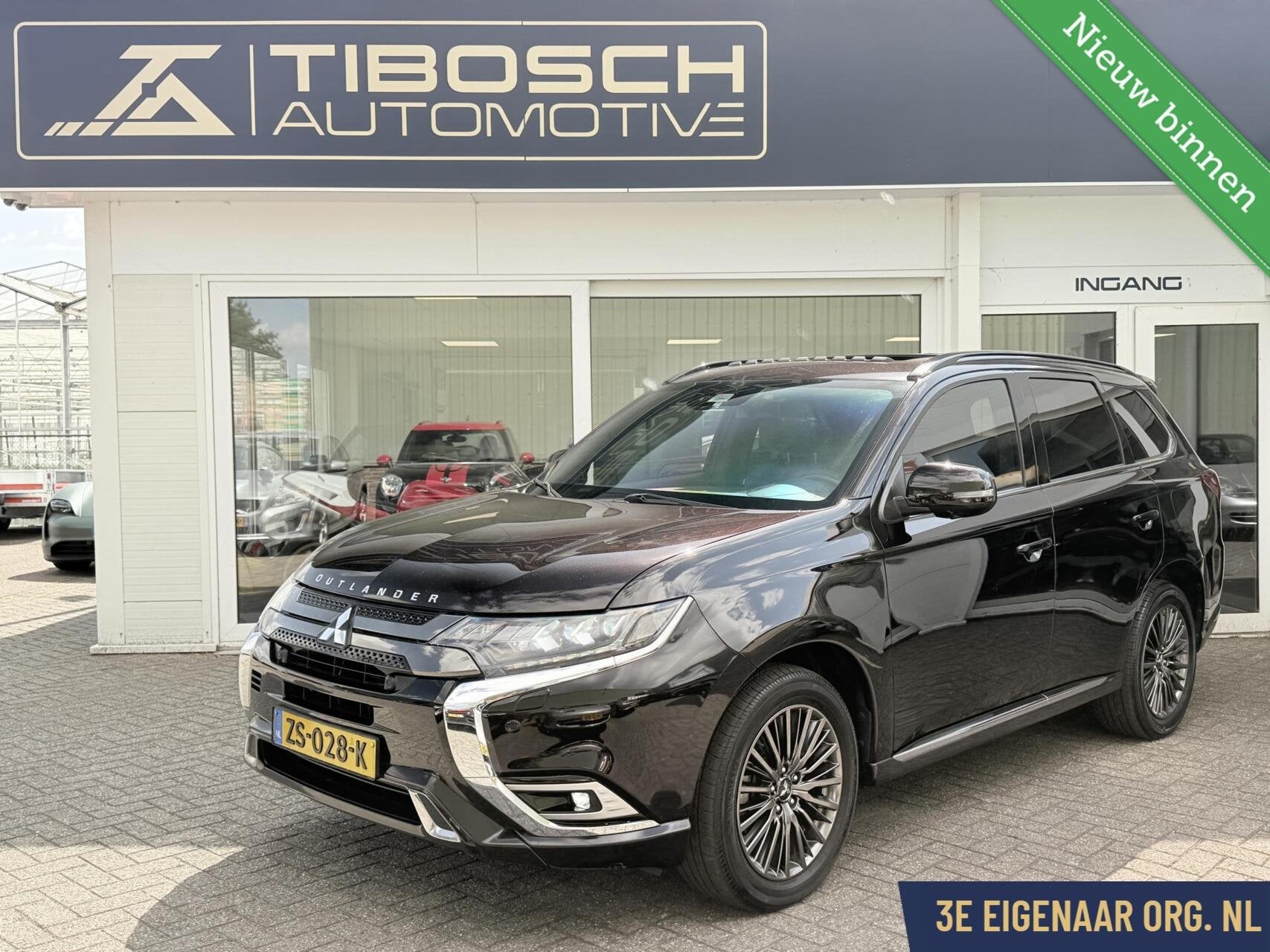 Mitsubishi Outlander 2.4 PHEV S 360gr Cam Leder Schuifdak, Auto's, Automaat, 135 pk, 4 cilinders, Bedrijf