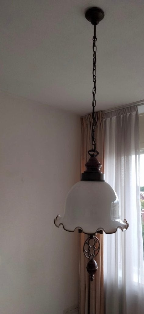 Hanglamp NIEUWSTAAT, Ophalen, Zo goed als nieuw, Glas