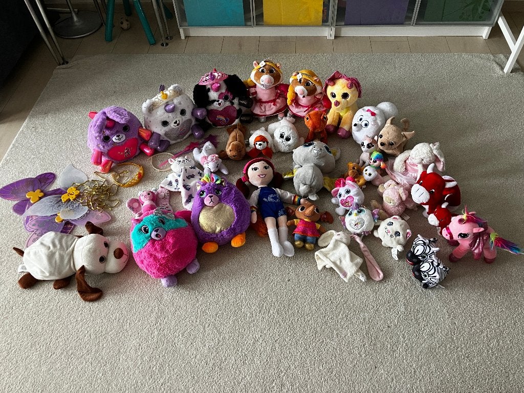 Knuffel Pakket Kat, Hond, Dino, Rainbocorns, Zula, K3 enz, Kinderen en Baby's, Ophalen of Verzenden, Zo goed als nieuw, Overige typen