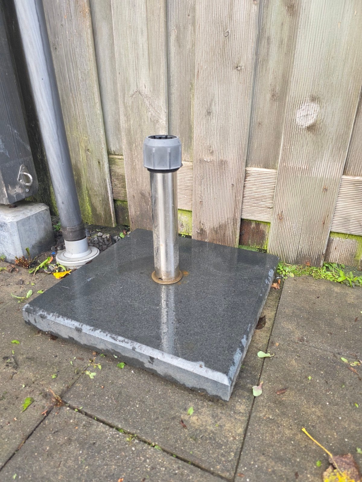 Stevige parasolvoet, Ophalen, Gebruikt, Minder dan 1 meter, Parasolvoet