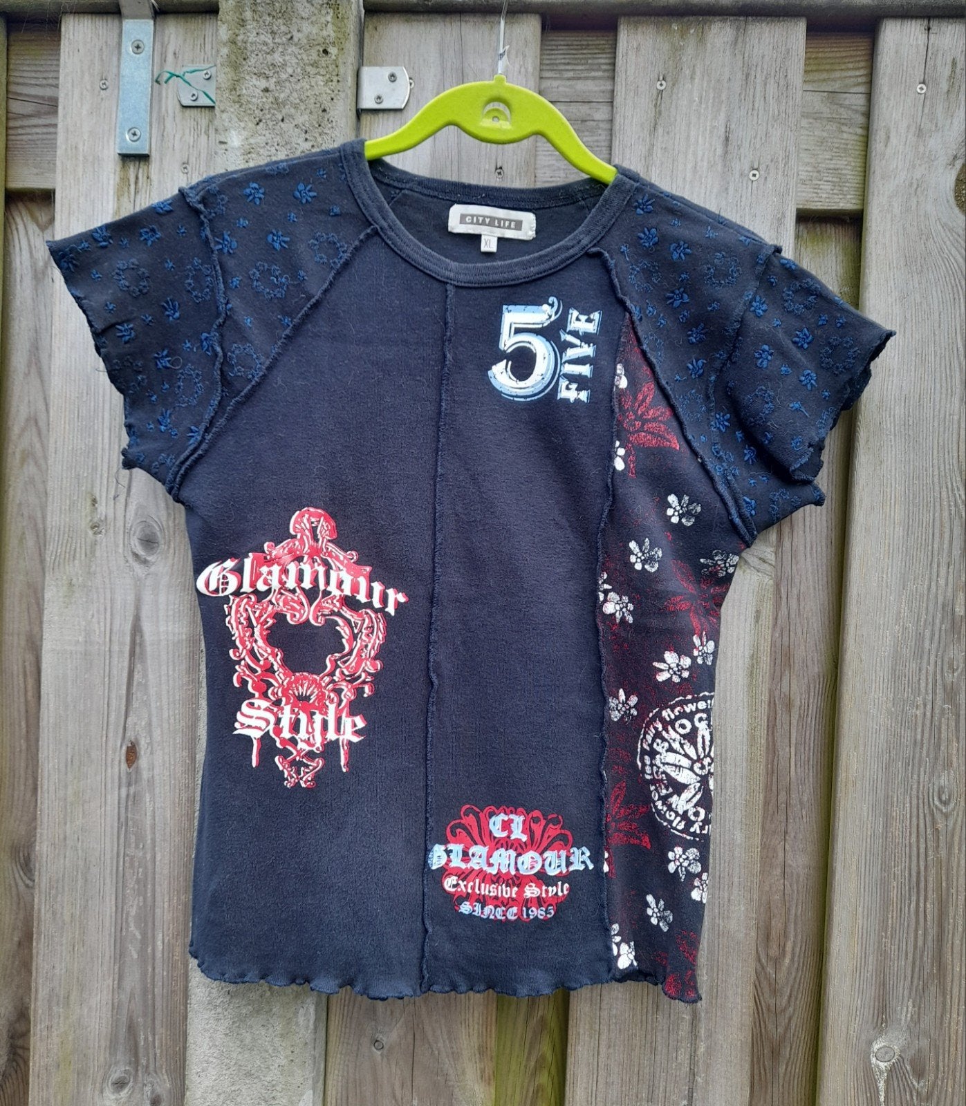 Vrolijk City Life T-shirt - XL, City Life, Zwart, Maat 46/48 (XL) of groter, Ophalen of Verzenden