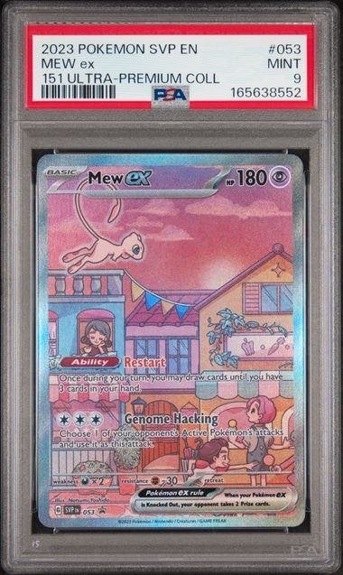PSA 9 - Pokémon Mew ex #053 – Promo, Ophalen of Verzenden, Nieuw, Losse kaart, Foil