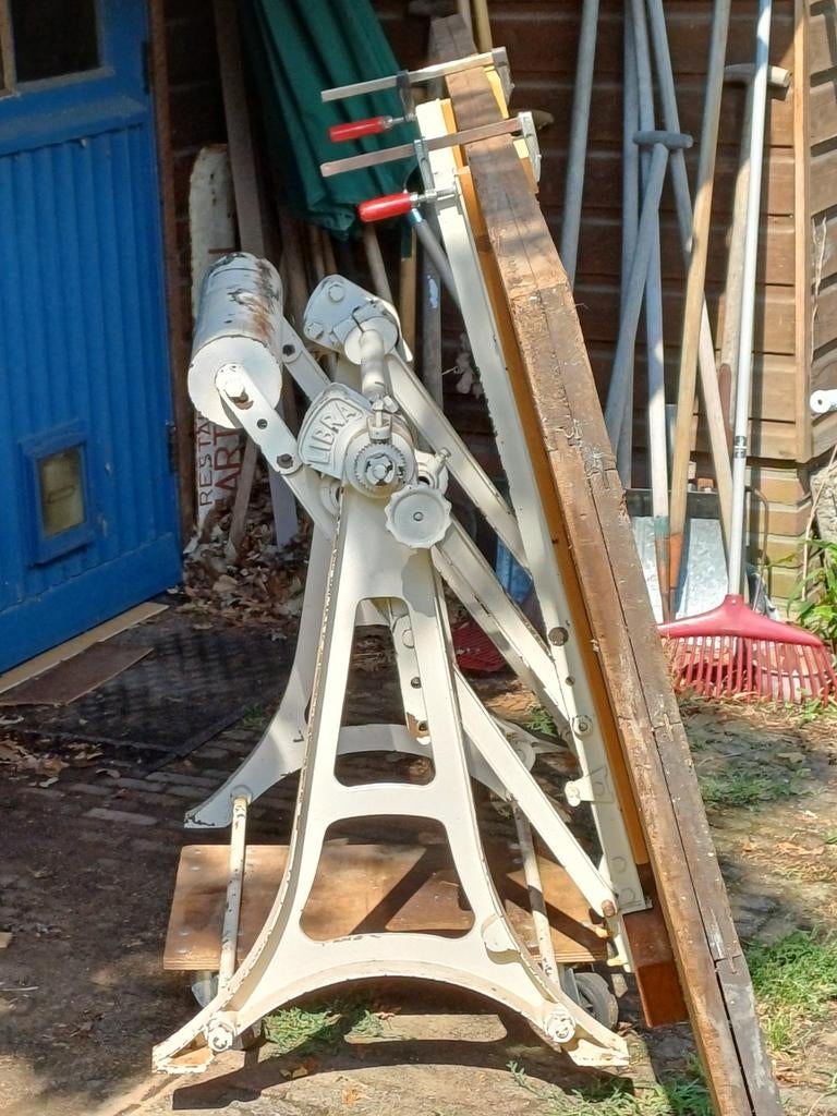 Gietijzeren tafelpoten, tekentafel., Huis en Inrichting, Ophalen, Rechthoekig, 50 tot 100 cm