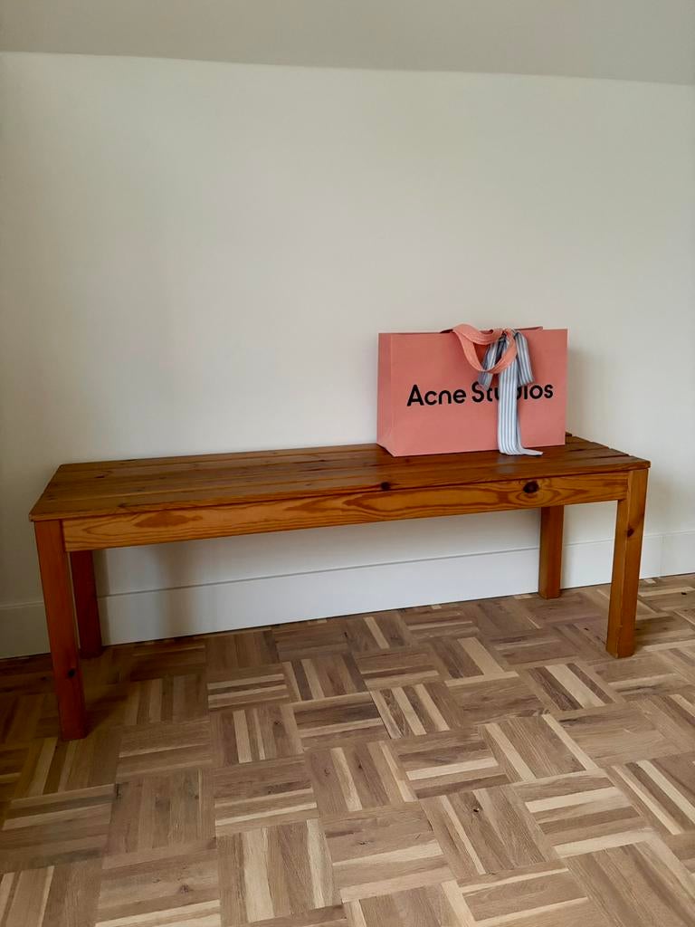 Lattenbank grenen, Ophalen, Zo goed als nieuw, Hout