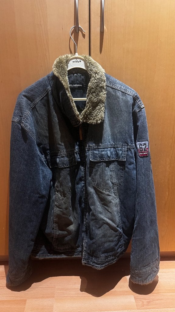 Tom Taylor XXL fur Jeans jacket, Blauw, Ophalen of Verzenden, Gedragen, Overige maten
