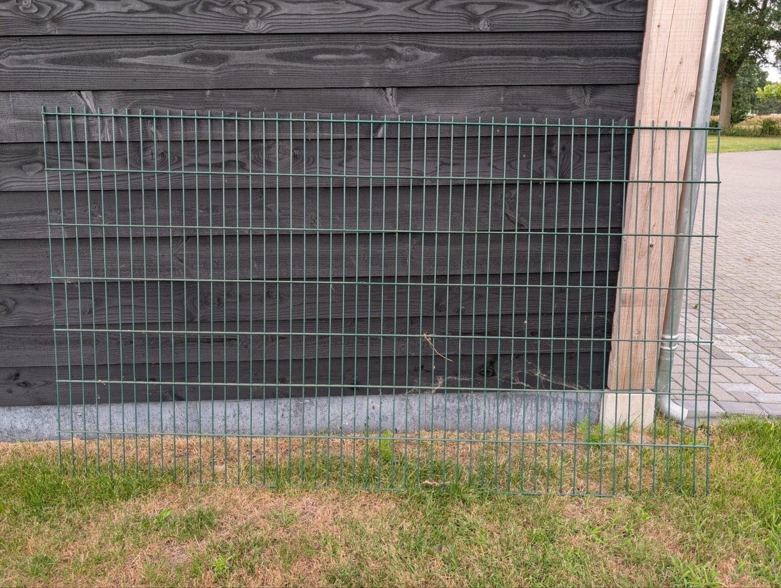 4 Groene Dubbelstaafsmatten 2.49 x 1.43 m, Ophalen