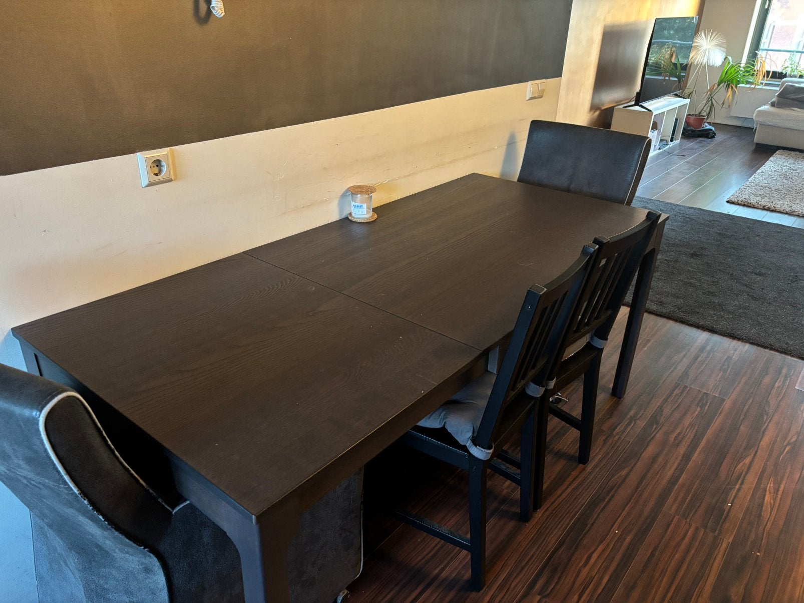 IKEA NÄSINGE Uitschuifbare eettafel - Zo goed als nieuw, Zo goed als nieuw, 150 tot 200 cm, Vier personen, Rechthoekig