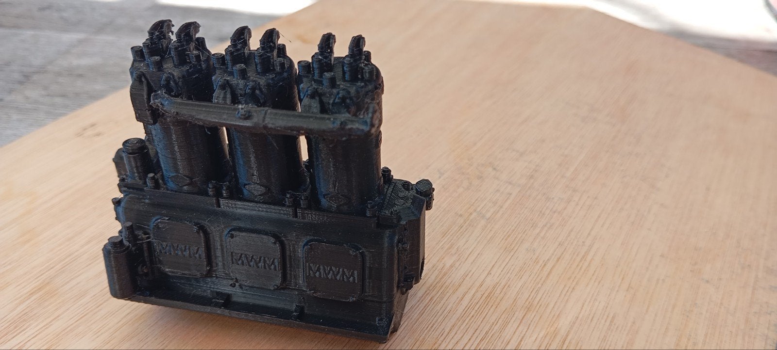 3D geprinte dieselmotor met vliegwiel schaal 1:10, Overige merken, Nieuw, Ophalen of Verzenden, Groter dan 1:32