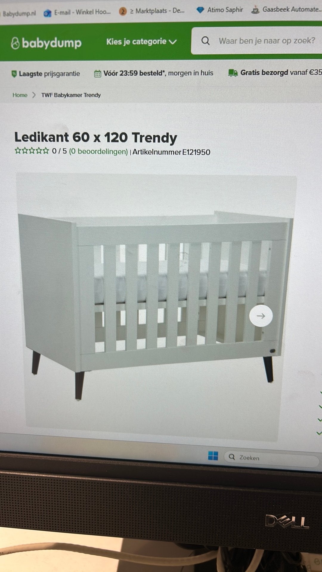 Showmodel (nieuw in doos) babykamer TWF Trendy, Ophalen, Nieuw, Jongetje of Meisje