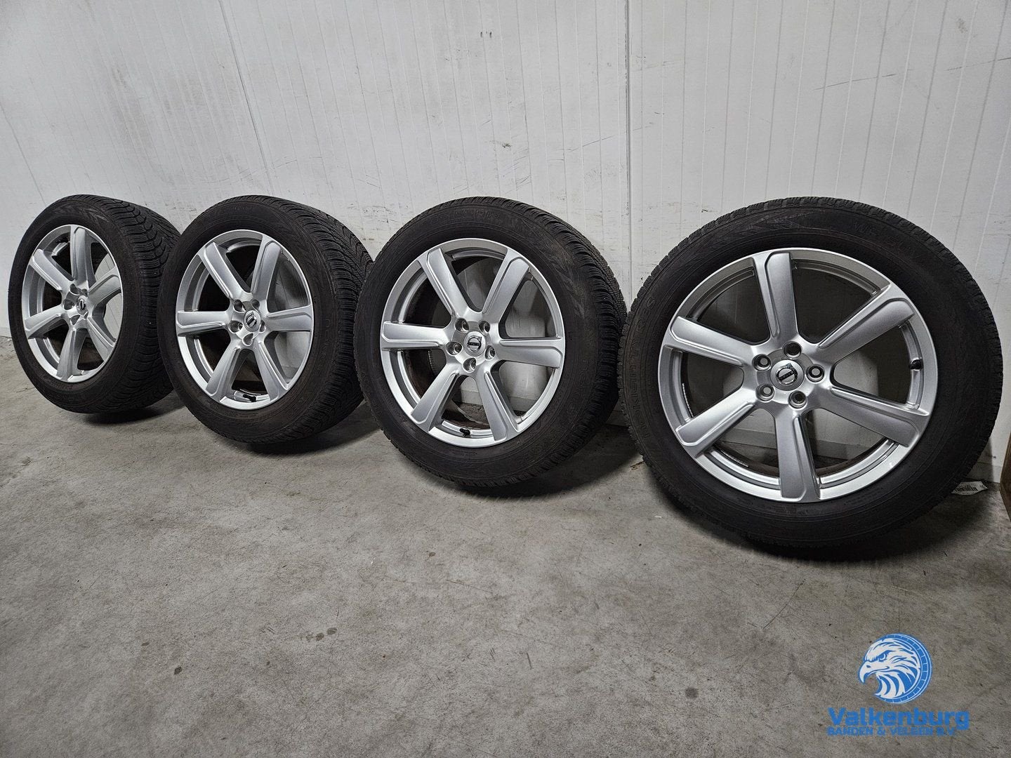 6-7mm! Originele Volvo XC90 XC60 XC40 Turbine Silver 19 inch, 19 inch, Gebruikt, -, -