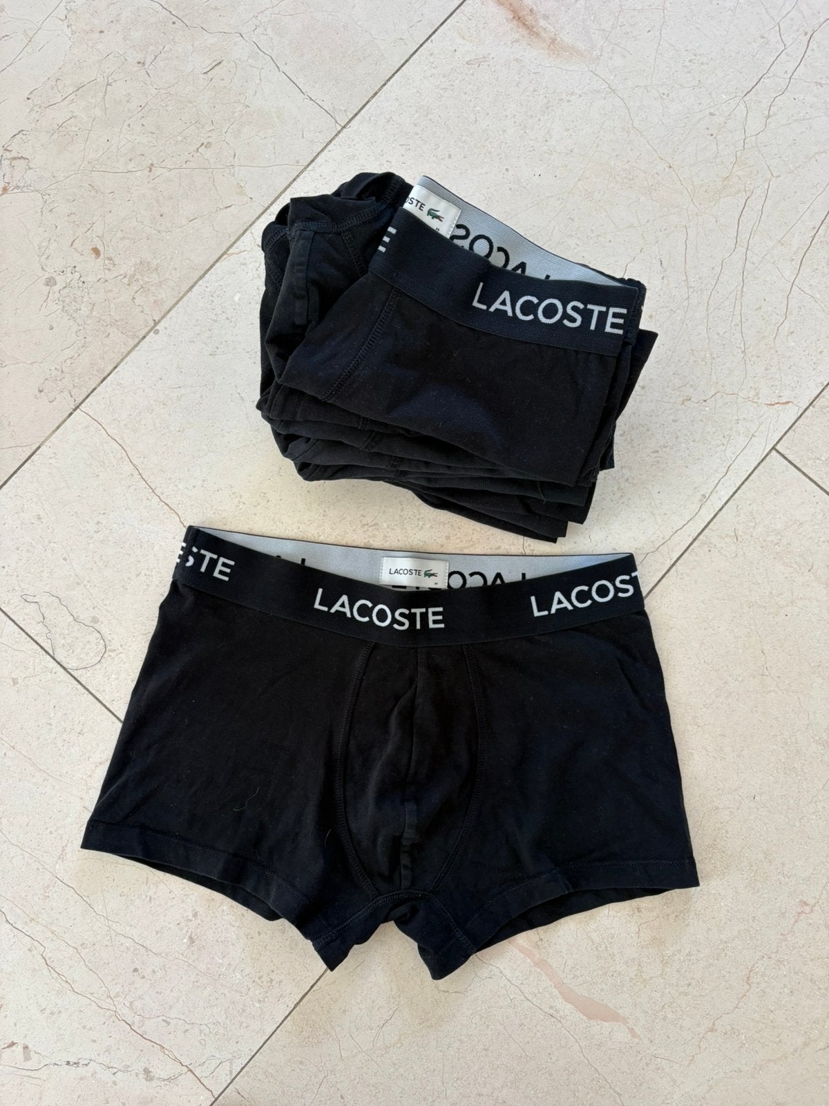 10 Lacoste Boxershorts - maat M, Kleding | Heren, Ondergoed, Ophalen of Verzenden, Zwart, Boxer