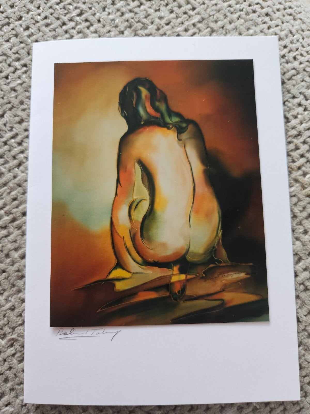 Roger Hebbelinc Berlin kunst foto model, Ophalen of Verzenden, Print, Print/reproductie, Gesigneerd