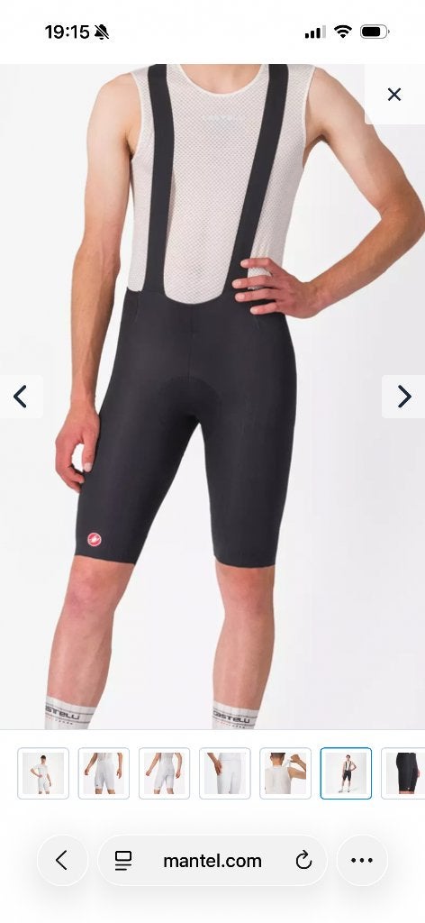 Castelli free aero bib short racefiets L 2 beschikbaar, Castelli, Heren, Zo goed als nieuw, L