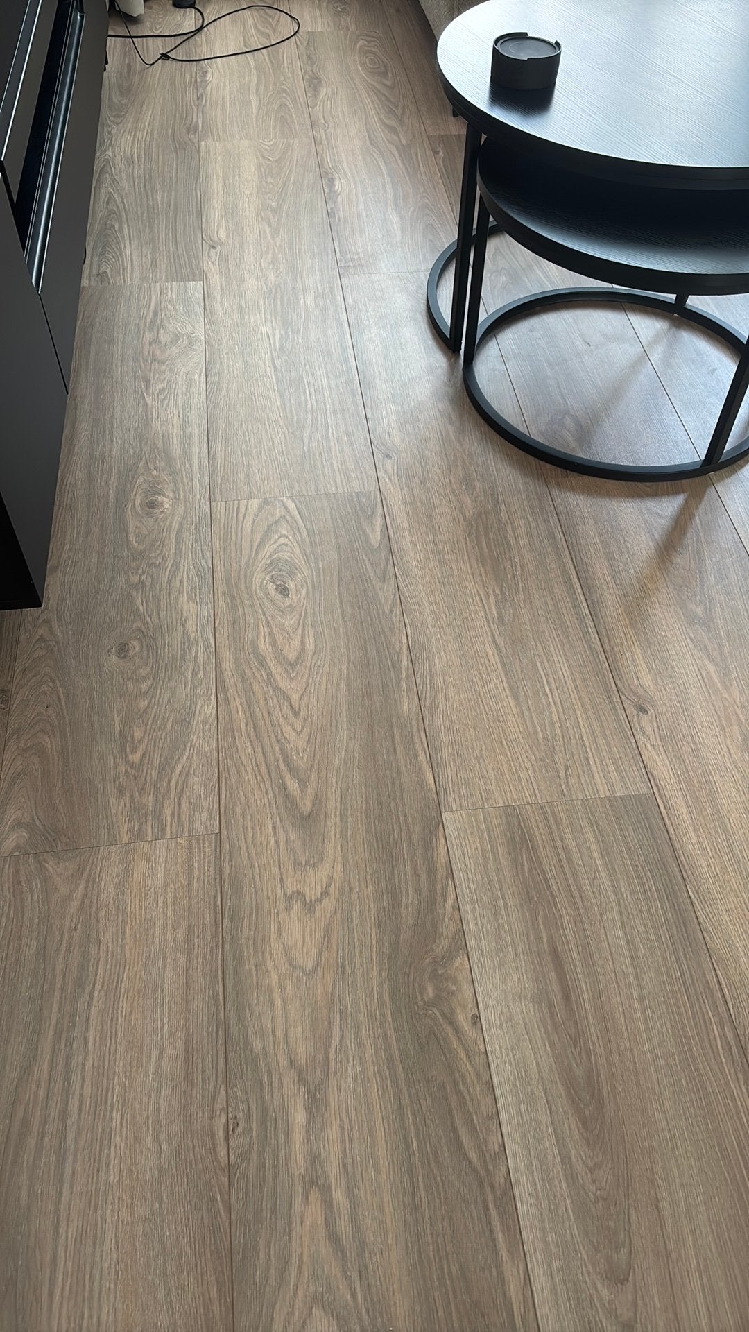 Laminaat met onder vloer +- 45 m2, Ophalen, Gebruikt, 25 tot 50 m², Beige