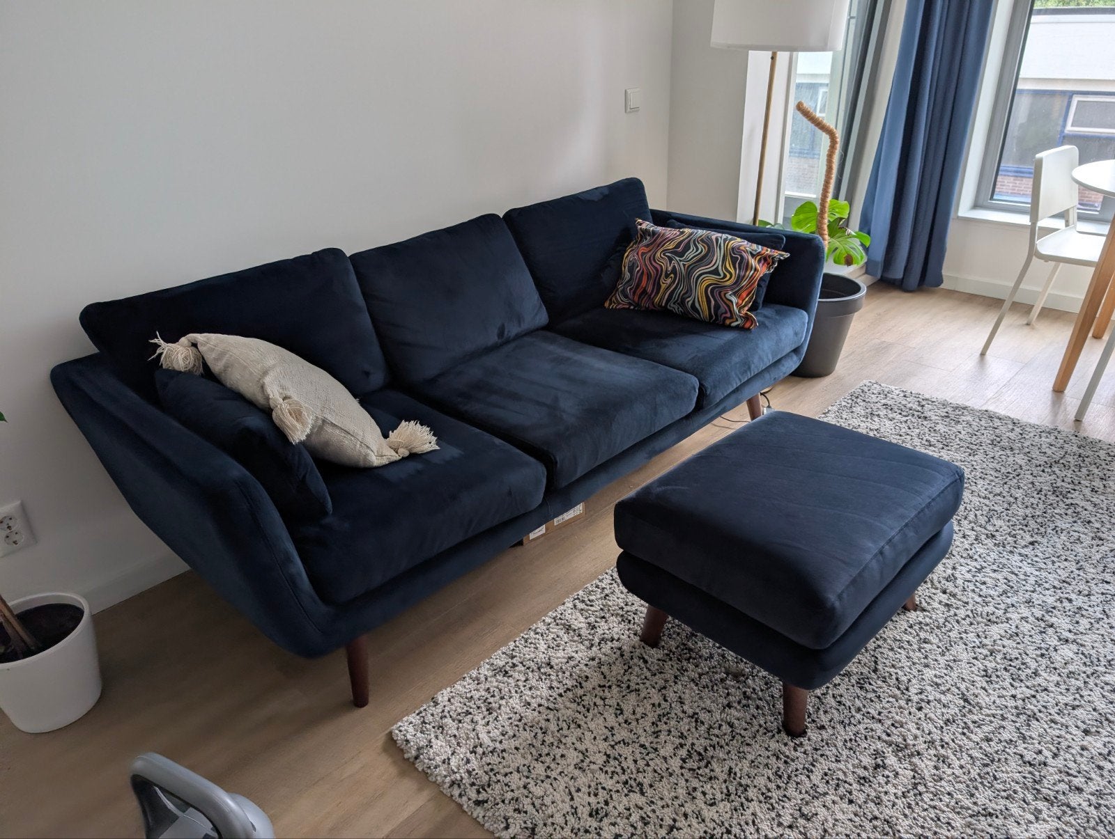 Blauwe bank SIGRID van The Sofa Company, Ophalen, Zo goed als nieuw