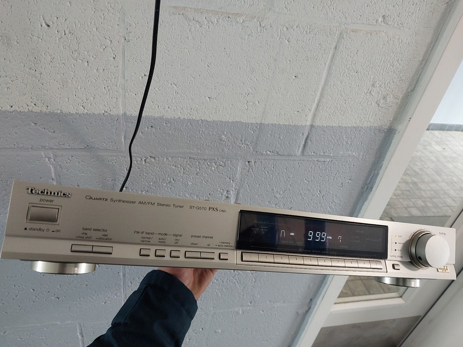 Technics ST-G570 Quartz Synthesizer AM/FM Stereo Tuner, Ophalen of Verzenden, Zo goed als nieuw, Analoog