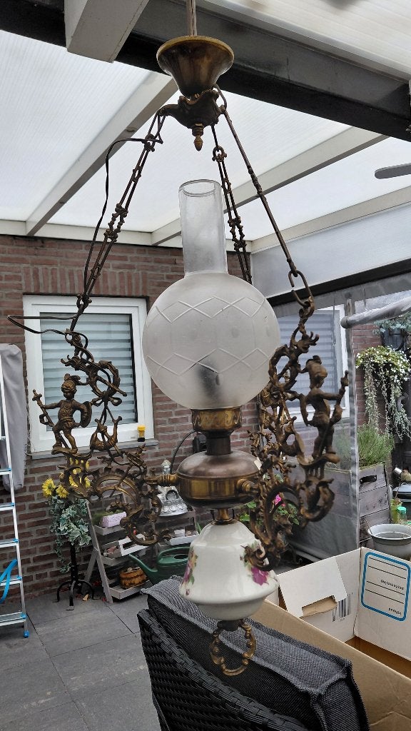 oude hanglamp, Antiek en Kunst, Ophalen of Verzenden