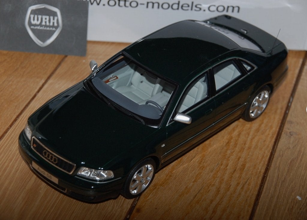 1:18 AUDI S8 D2 green Otto mobile resin OT916 WRH, Verzenden, Zo goed als nieuw, Auto, OttOMobile