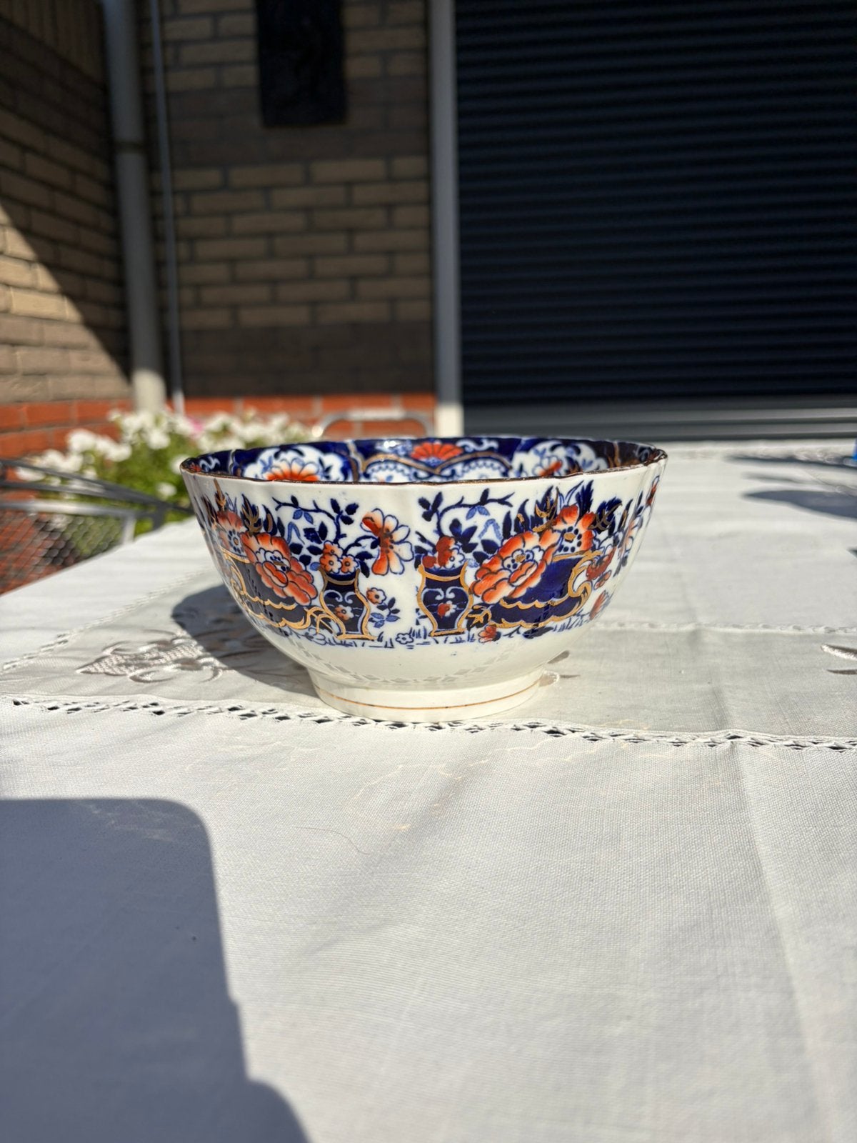 Antieke Imari kom William Lowe 1895, Ophalen, Gebruikt, Rond, Minder dan 25 cm