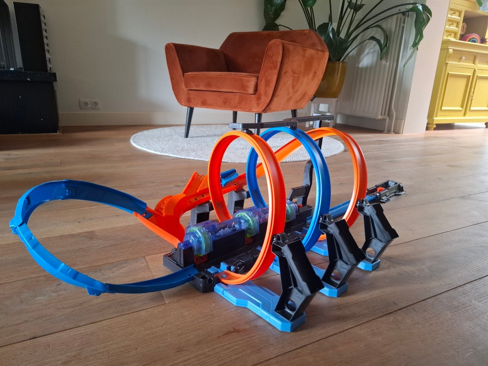 Hot Wheels Kurkentrekker Crash Baanset - Snelheid & Actie!, Ophalen, Zo goed als nieuw