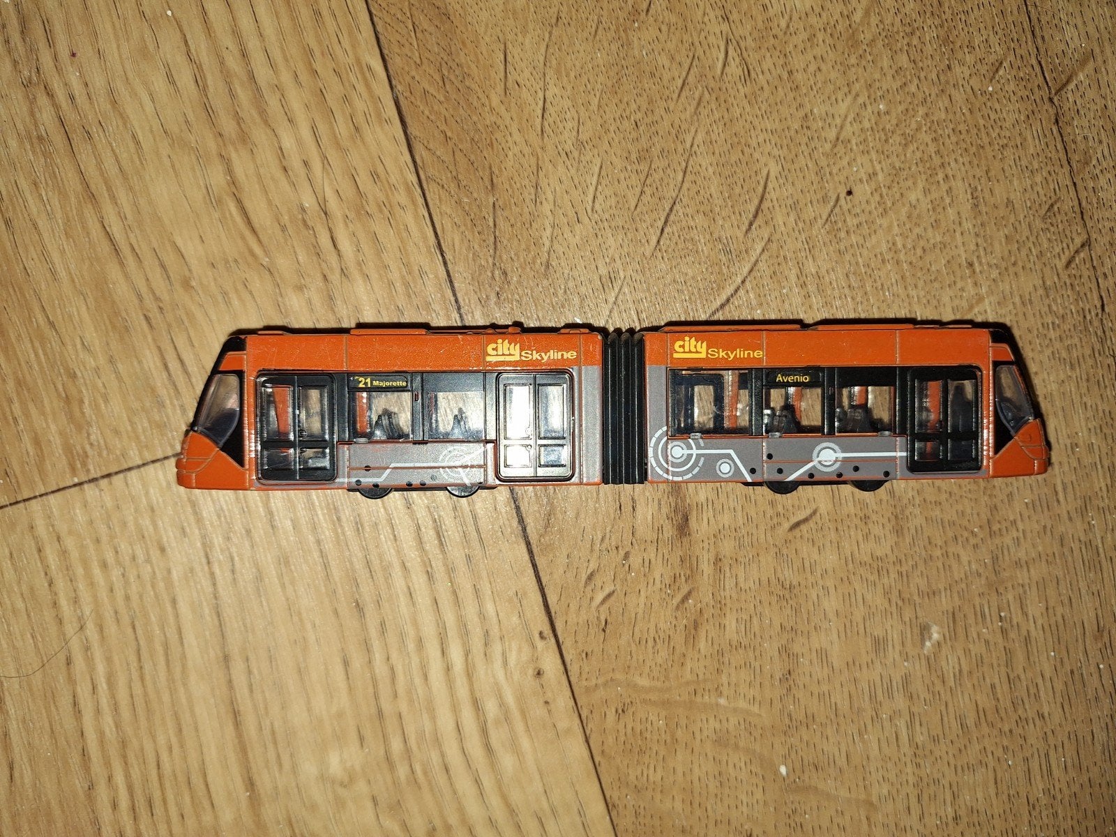 City Skyline Tram Speeltrein - Oranje, Ophalen of Verzenden, Gebruikt, Treinset, Overige merken