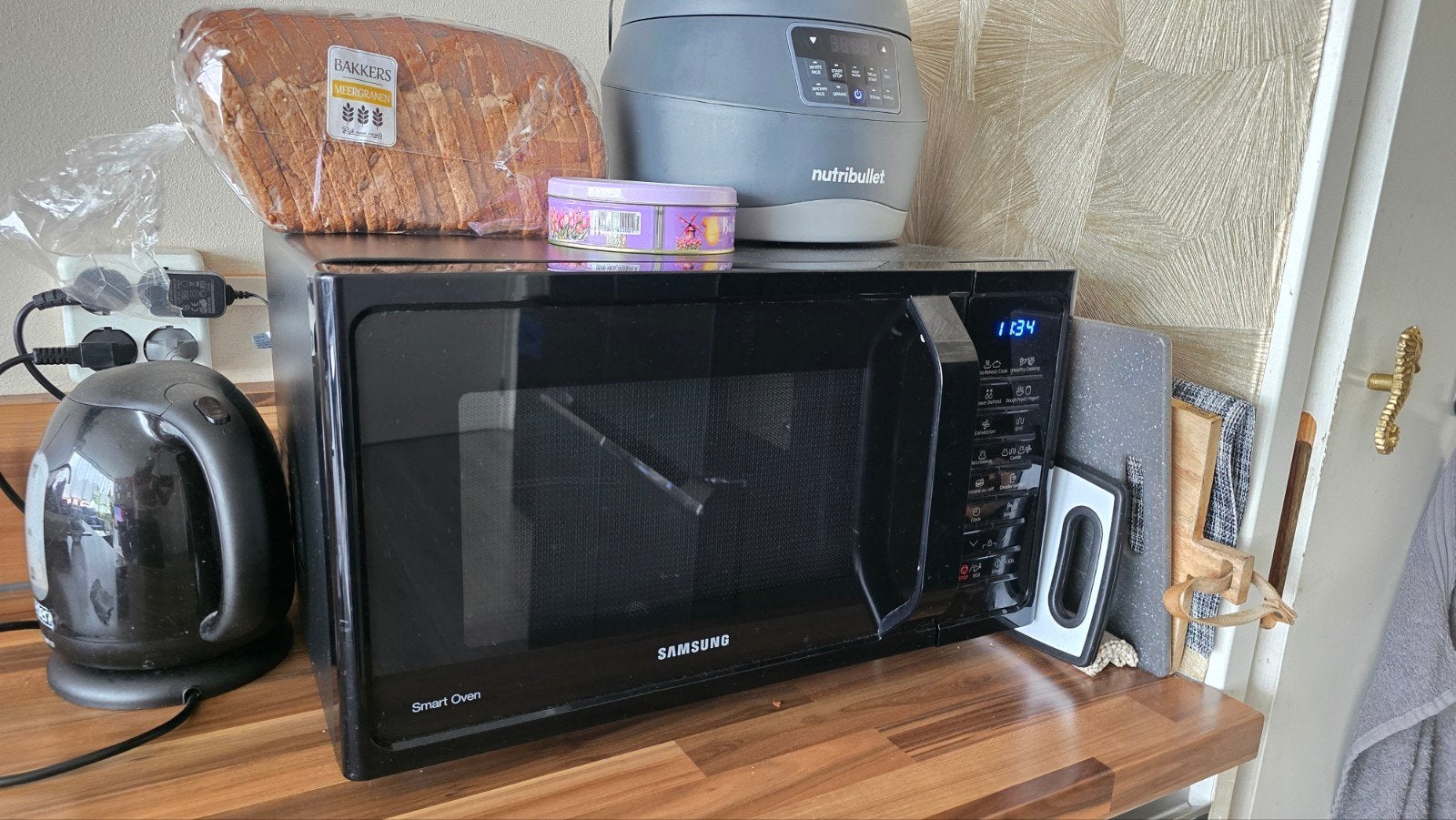 Samsung Combi-magnetron Smart Oven MC28H5015AK, Witgoed en Apparatuur, Magnetrons, Ophalen, Combimagnetron, Hete lucht, Zo goed als nieuw