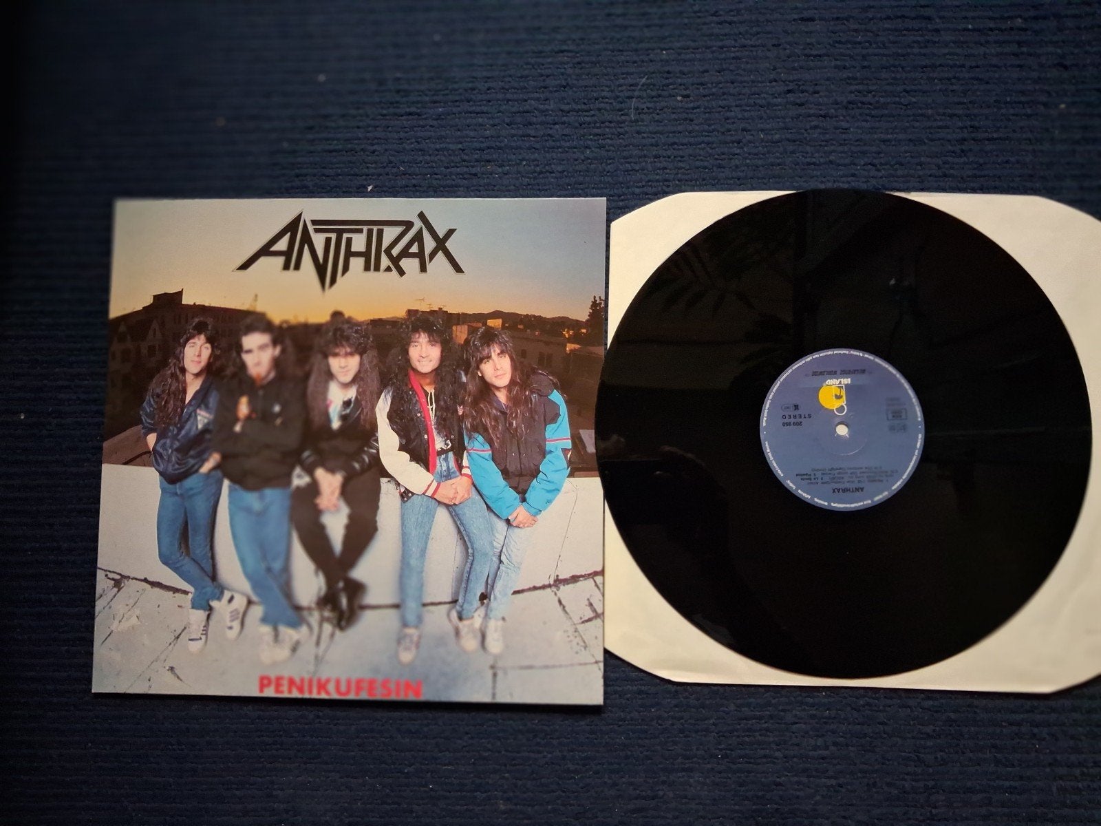 Anthrax - Penikufesin (1989) Vinyl VG+, Ophalen of Verzenden, Gebruikt, 12 inch, EP