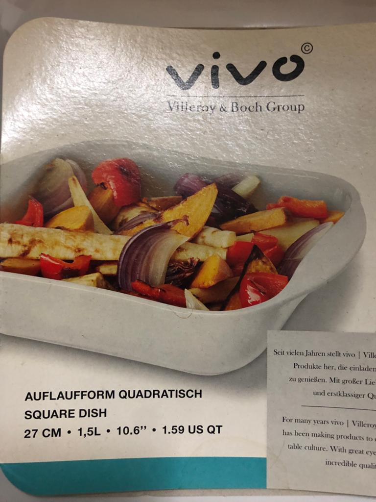 Vivo Villeroy & Boch Ovenschaal Vierkant - Nieuw, Overige typen, Nieuw, Ophalen of Verzenden, Wit