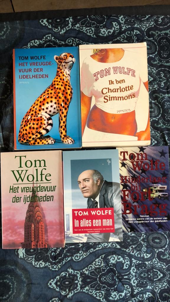 Tom Wolfe. 5 boeken, Ophalen of Verzenden, Zo goed als nieuw