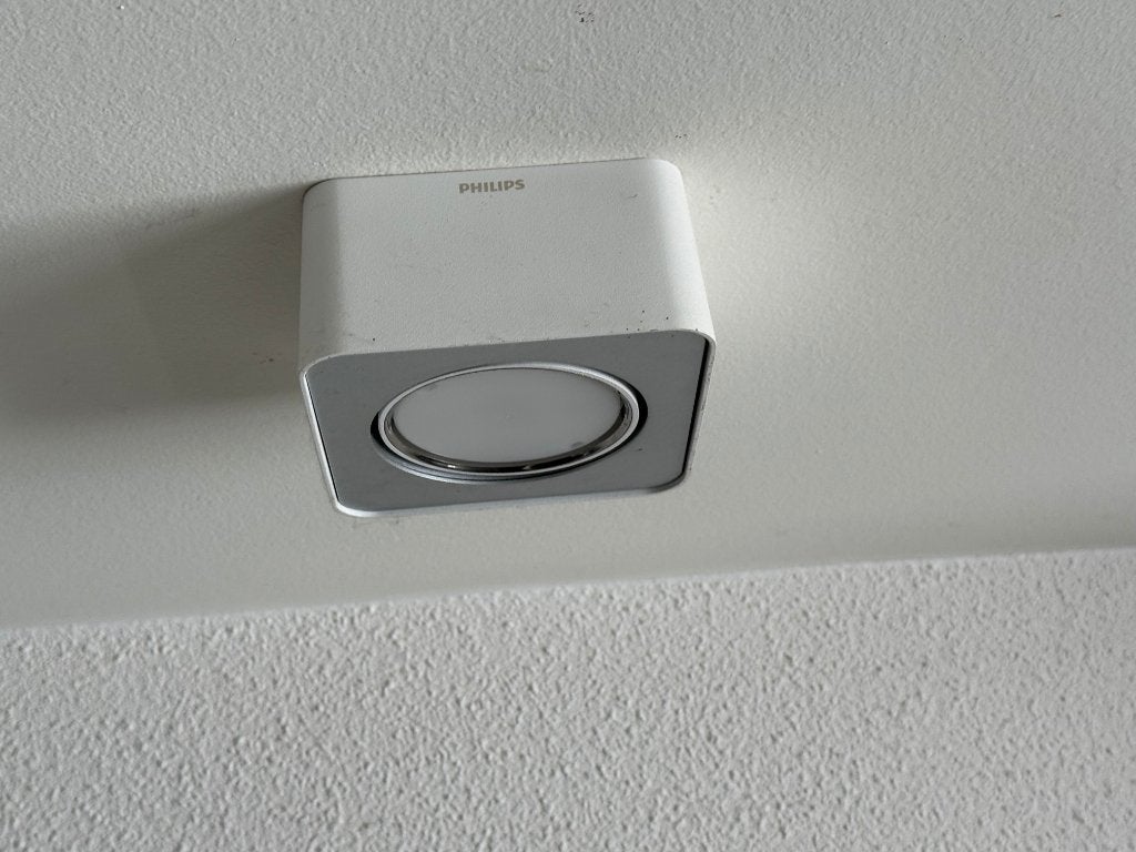 Philips Ecomoods Confident opbouwspot (4x), Ophalen, Gebruikt, Plafondspot of Wandspot