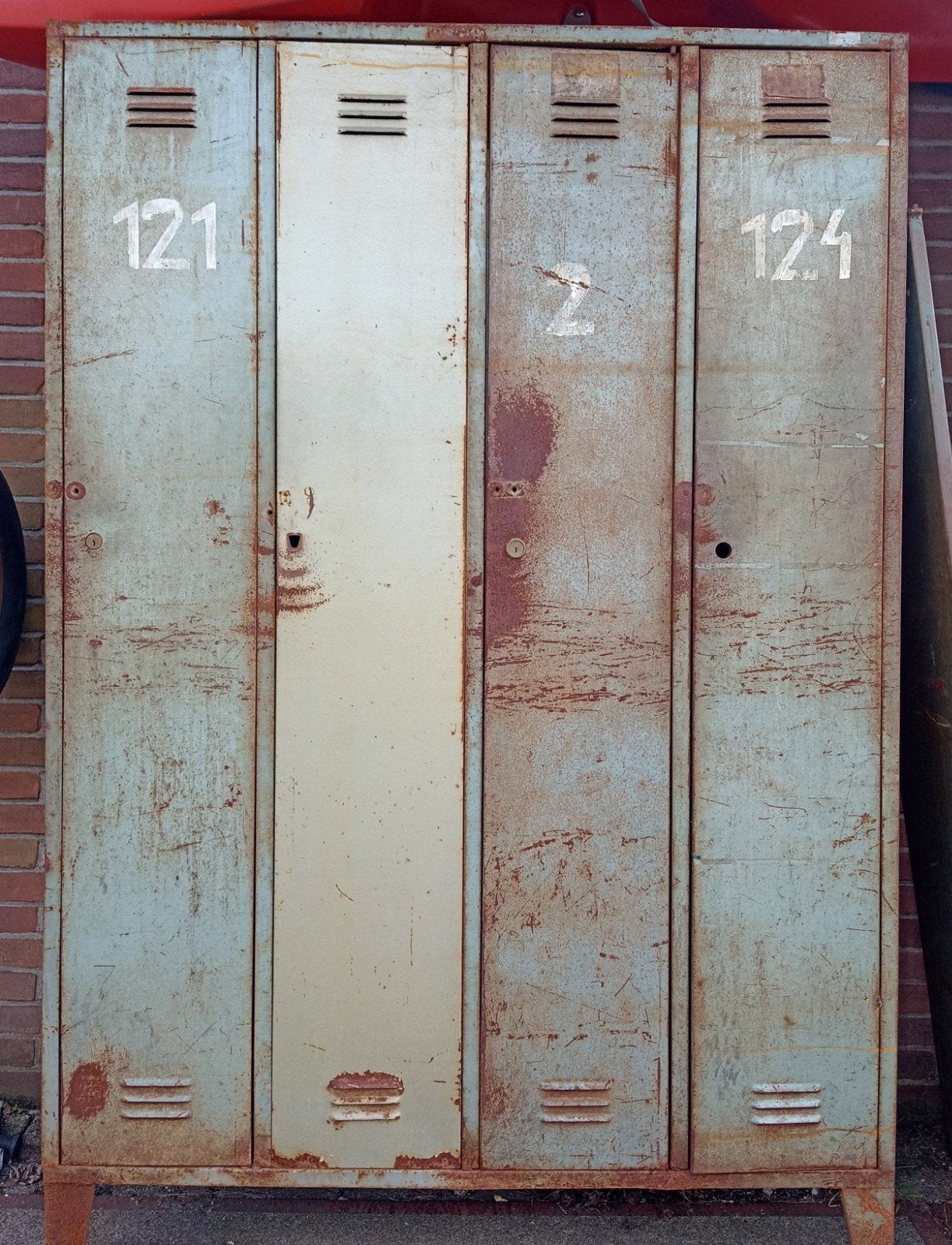 PRICEDROP!!   3 vintage lockers, Super industrieel !!, Ophalen