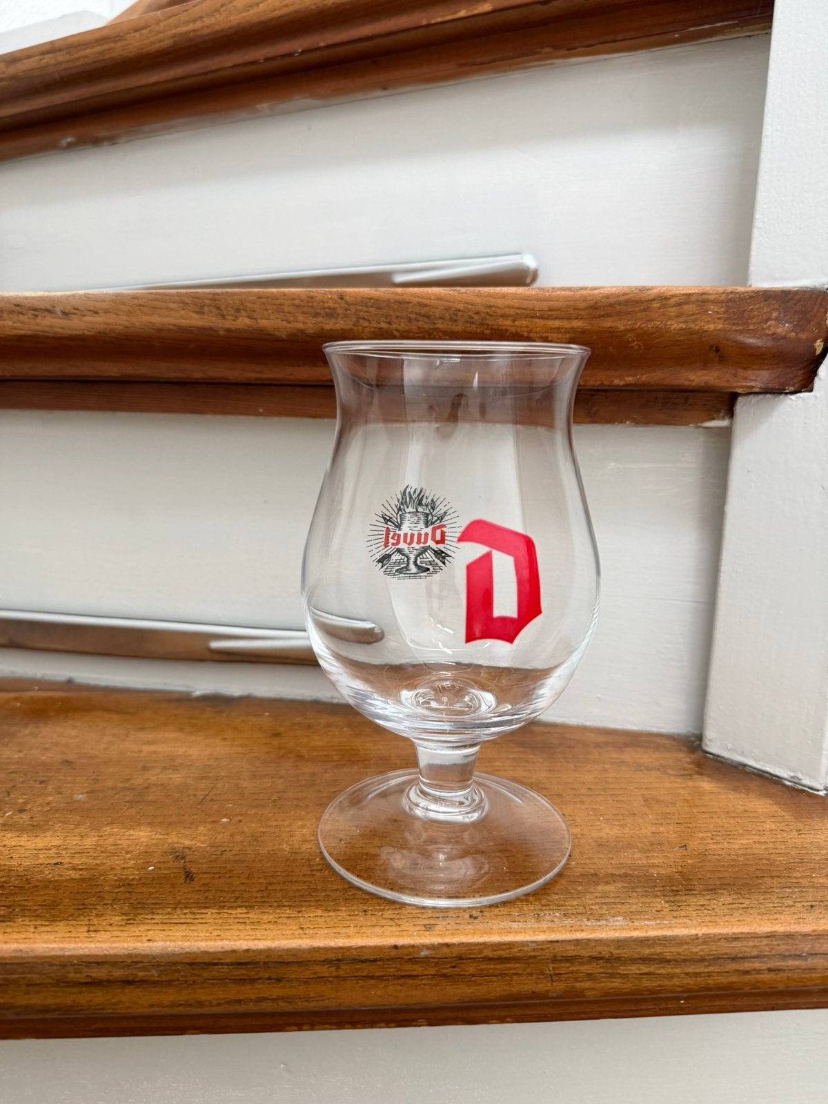 Duvel bierglas met logo, Ophalen of Verzenden, Zo goed als nieuw, Glas of Glazen, Duvel