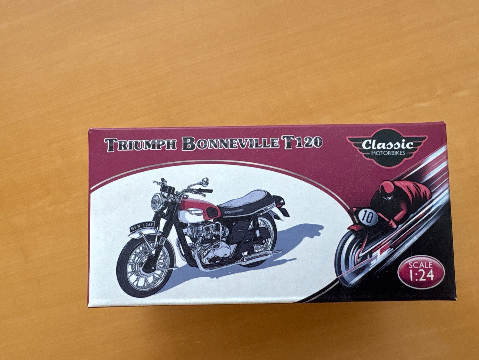 Triumph Bonneville T120 1967 schaalmodel 1:24, Ophalen of Verzenden, Nieuw, Overige typen, Overige merken