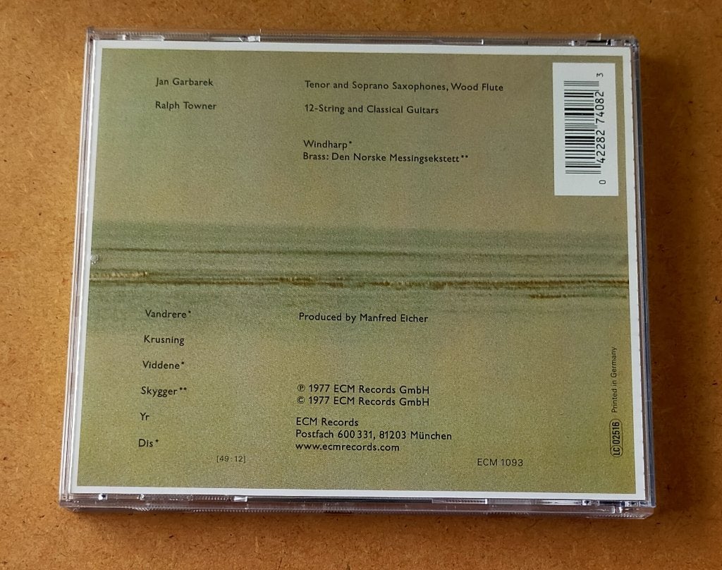 Jan Garbarek - Dis CD 1977/199? ECM, Ophalen of Verzenden, Zo goed als nieuw, Jazz