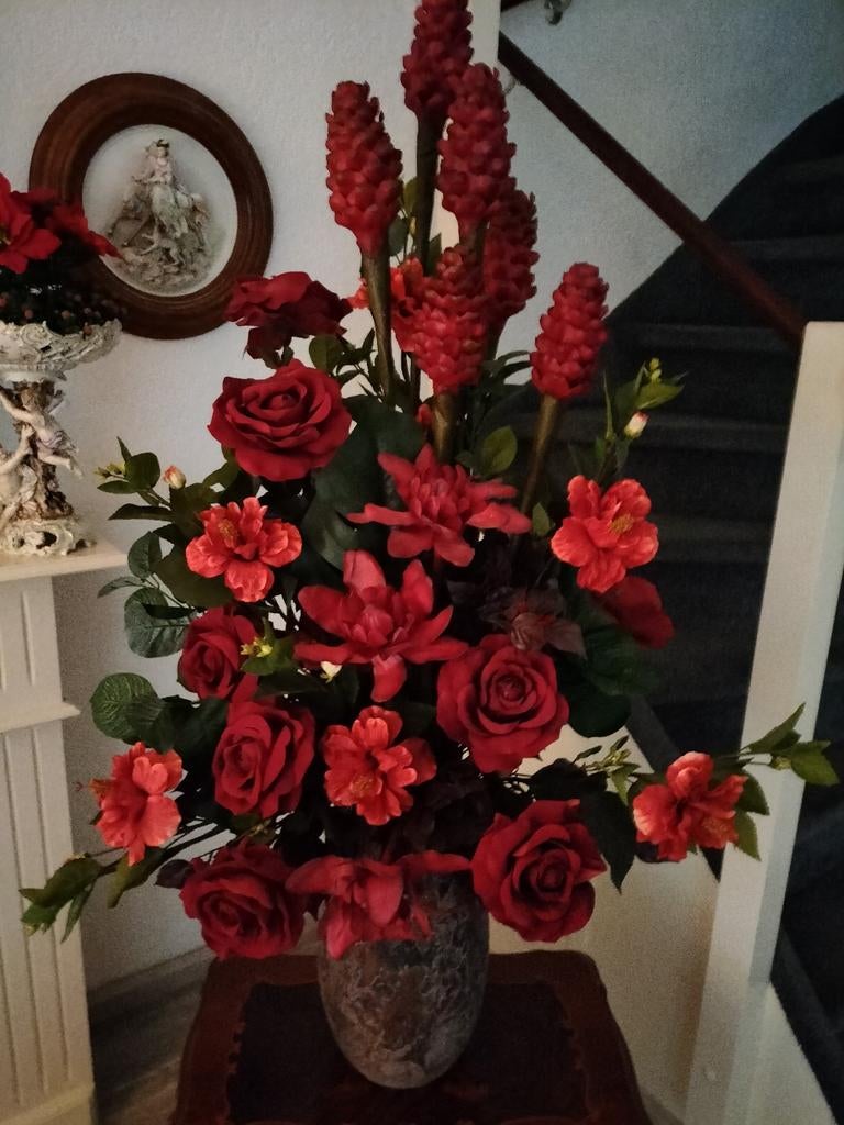 Prachtig bloemstuk, Ophalen of Verzenden, Zo goed als nieuw