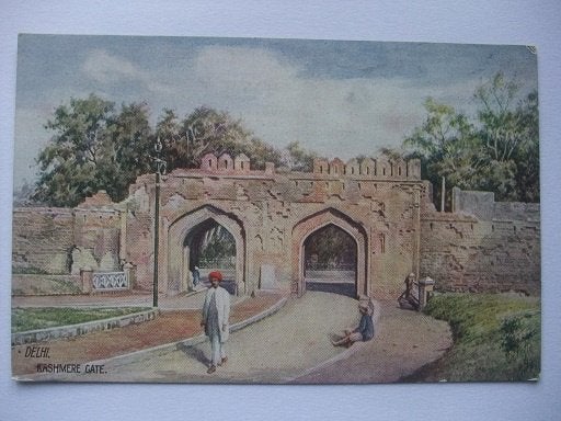 Q12 Ansichtkaart uit Delhi in India, Verzamelen, Ansichtkaarten | Buitenland, Verzenden, 1920 tot 1940, Ongelopen, Buiten Europa