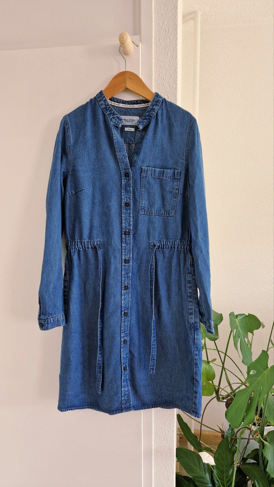 Marc O’Polo Denim spijkerjurk XS lange mouwen, Zo goed als nieuw, Marc O'Polo, Maat 34 (XS) of kleiner, Boven de knie